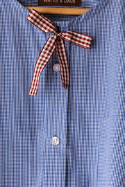 Refashioned Gentlemans Shirt Deep Frill & Ribbon Stripe